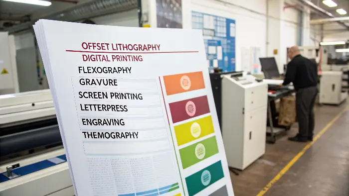 Image placeholder collage of different printing method examples