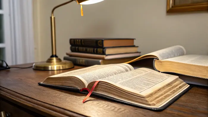 A beautifully crafted Bible with intricate details