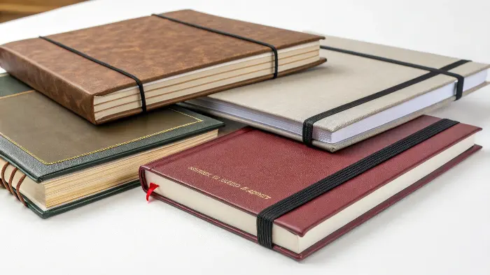 A comparison of hardcover and perfect bound books