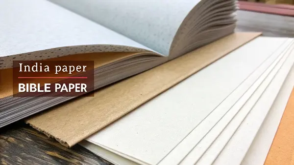 A close-up of thin Bible paper pages