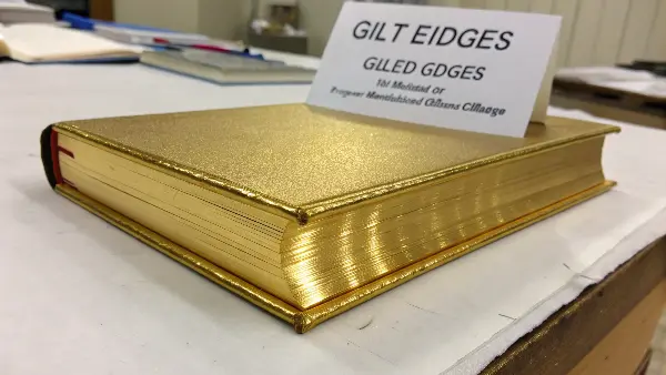 a collection of books with different edge treatments