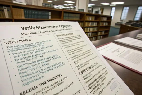 A quality control inspector using a magnifying glass to check the print quality of a book page.