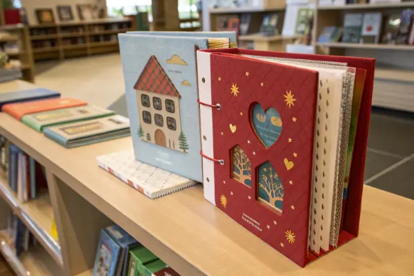 Bible with gold foil stamping and die-cut cover