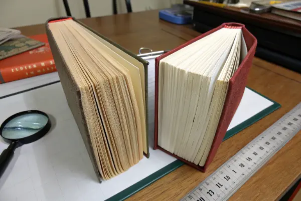 Paper grain direction diagram