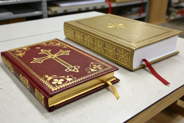 gold edge gilding on bible